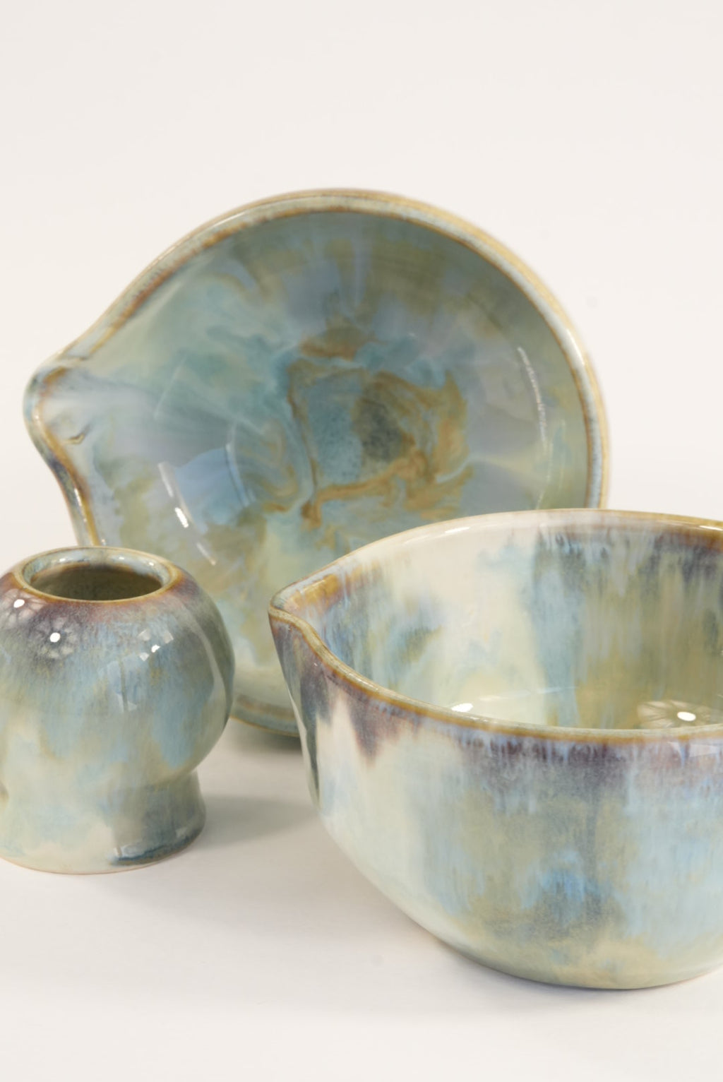 Blue marble Matcha Set