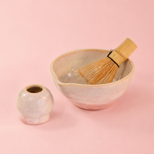Blush Pearl Matcha Set