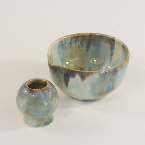 Blue marble Matcha Set