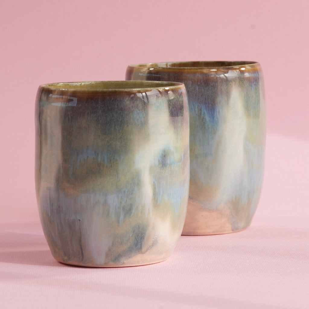 Blue marble cup (Classic shape)