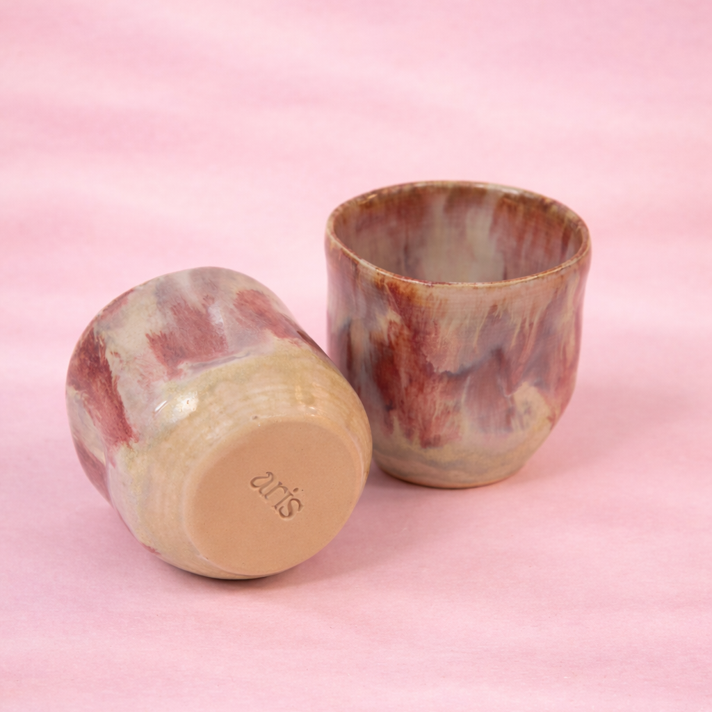Red marble cup (Thumb Grip Cup)